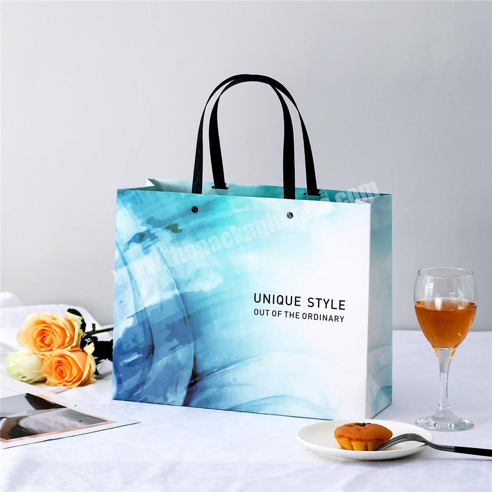 Luxury Boutique Shopping White Paper Shopping Gift Bags