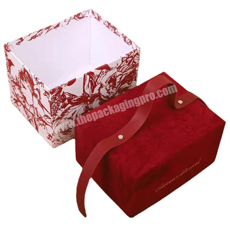 Luxury Cardboard Drawer Box Carton Packaging Perfume Box Gift Handle Large Gift Box with Lids