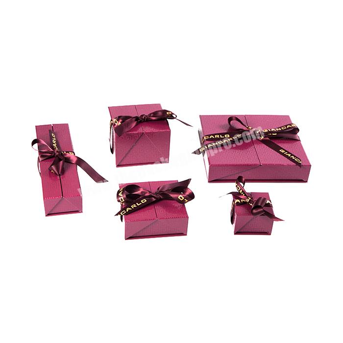 Luxury Custom High Quality Printed Rose Red Drawer Jewelry Box