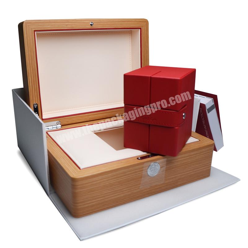 Luxury Customized Wood Jewelry Gift Package Box With Logo Print