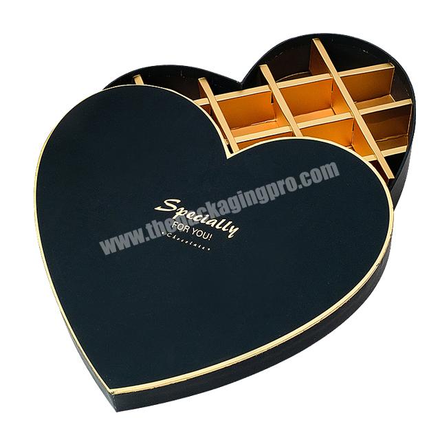 Luxury Gift Packaging Customised Valentine Day Heart Shaped Packaging Chocolate Flower Gift Boxes