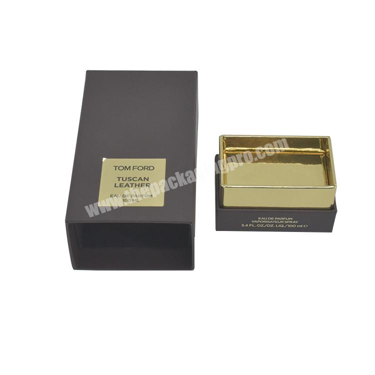 Luxury Gold Foil Stamping Lid Bottom Shinny Logo Cosmetics custom kraft corrugated packaging gift paper gift boxes