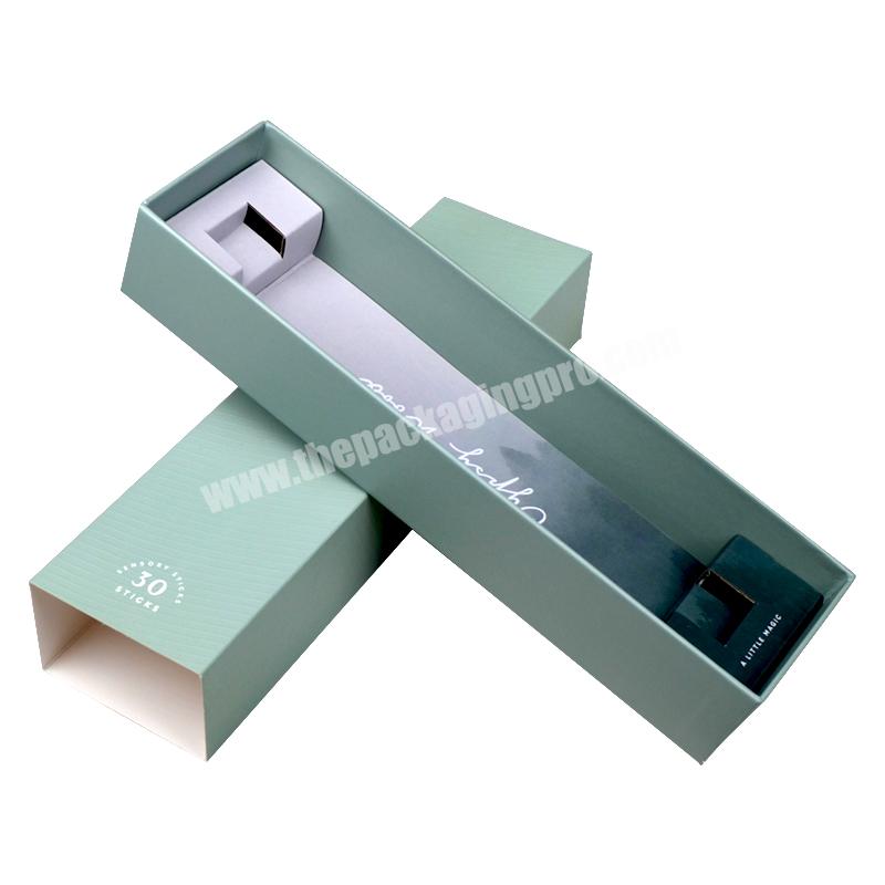 Luxury High Quality Customized Green Color Gift Drawer Paper Box For Packaging Necklace