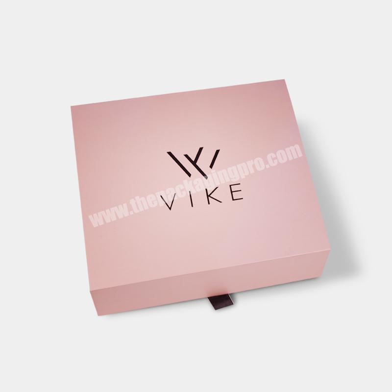 Luxury High-end Customized Pink Color Magnetic Book Shape Cardboard Gift Cosmetic Packaging Paper Box For Skincare