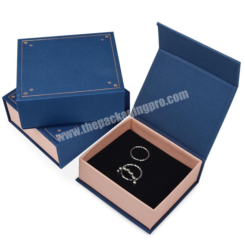 Luxury High-end Special Paper Customized Velvet Jewelry Gift Packaging Cardboard Boxes With Logo Printed