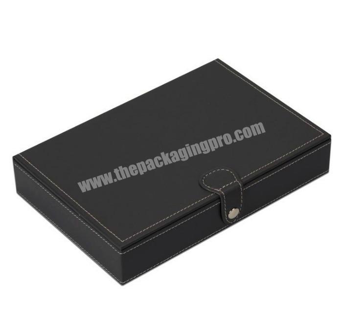 Luxury PU Leather Make Watch Box, Customized Boxes For Watch, Square Watch Box for 4PCS Watch Strap