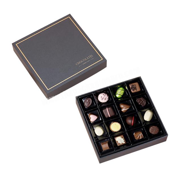 Luxury Rigid Fancy Custom Logo Candy Chocolate Packaging Gift Boxes with Insert