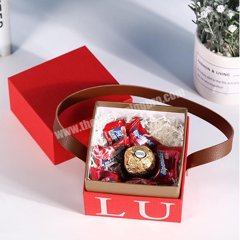 Luxury Wedding Candy Box Small Candy Boxes Paper Favor Box With Ribbon