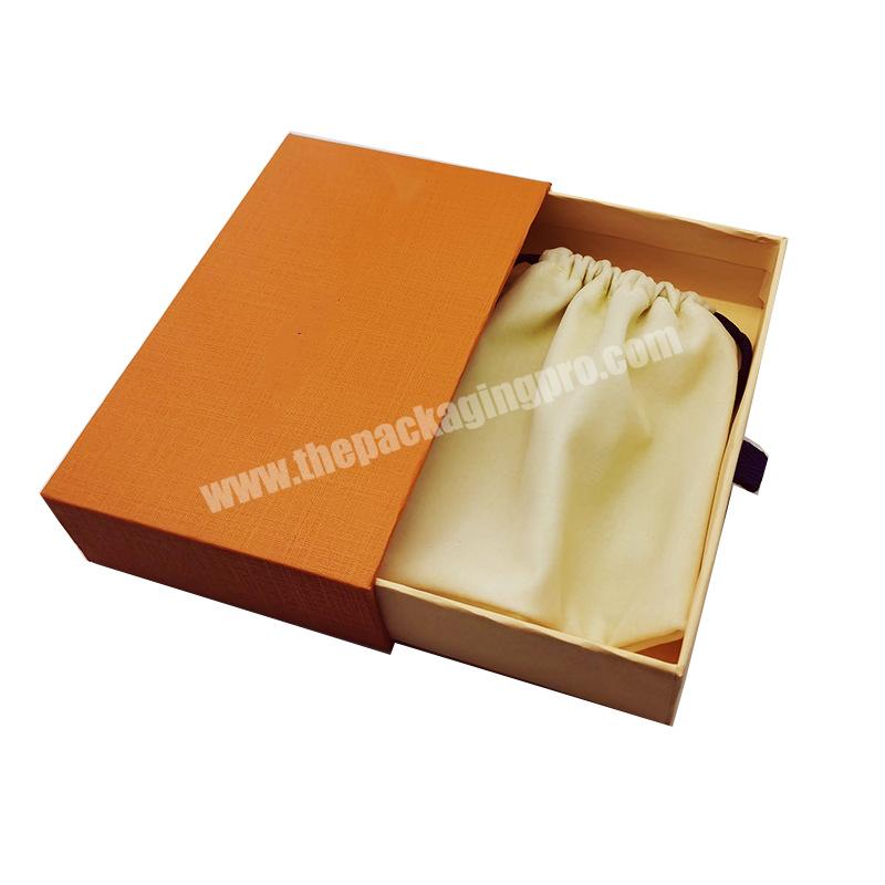 Luxury slide drawer box jewelry packing box with customer logo