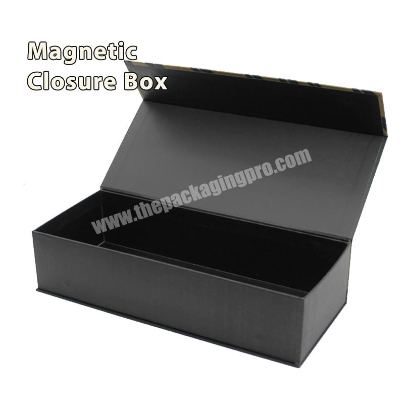 Magnetic Box Luxury Black Cardboard Paper Design Cartridge For Cosmetics Custom Packaging Box Color Gift Boxes