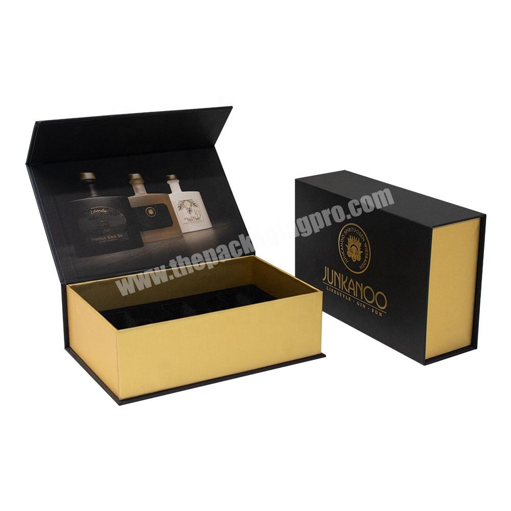Magnetic Boxes Custom Gift Packaging black for Present Cardboard Paper Foldable Card Folding With Magnetic lid Closure Boxes