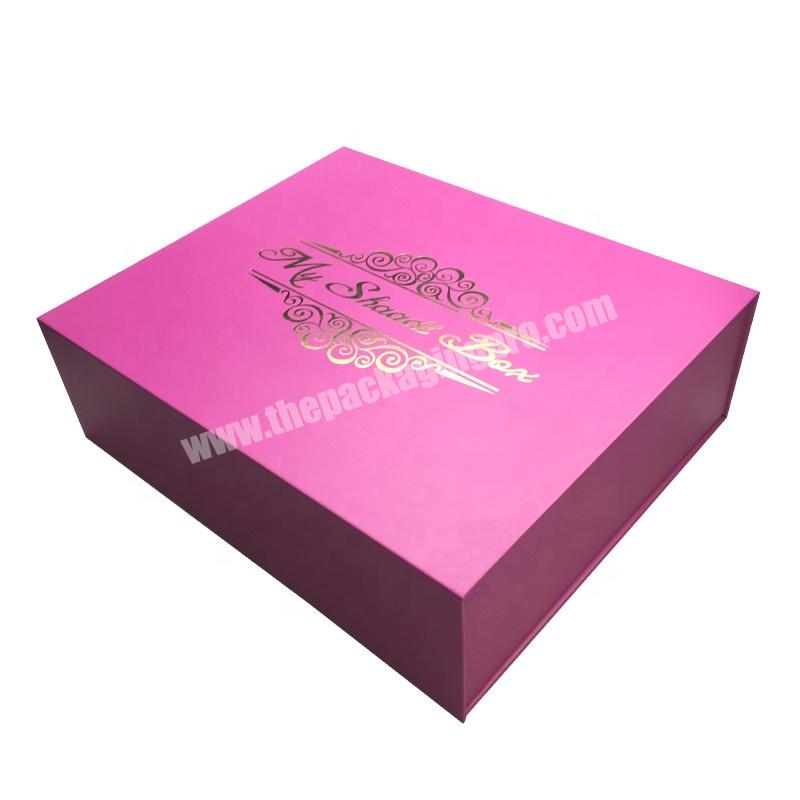 Magnetic Lid Wholesale Luxury Magnet Custom Logo Printing Folding Rigid Box Packaging With Gift Box