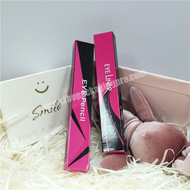 Manufacturer Custom Logo Design Makeup Cosmetic Eyeliner Pen  Paper Packaging Box
