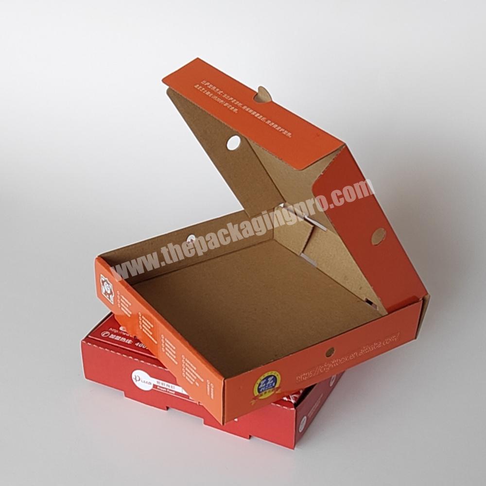 Manufacturers Design Empty Mini Corrugated Packaging Carton Printed Packing Supplier Custom Cheap Wholesale Pizza Box With Logo