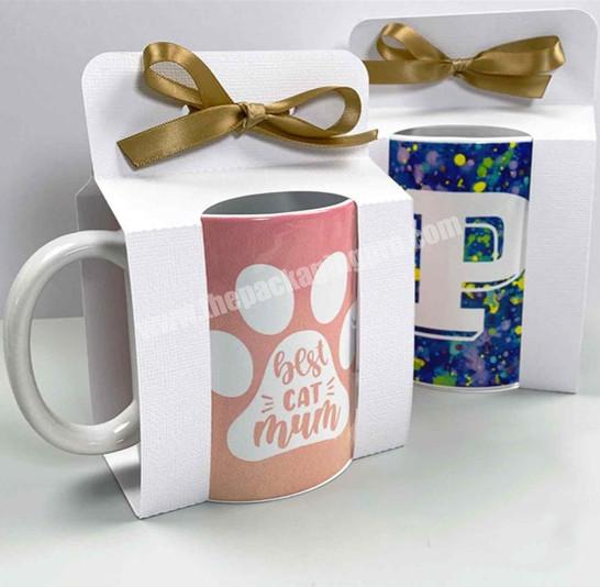 Mug Holder Set Box Gift Bag Custom Logo Cute Packaging Gift Paper Bag