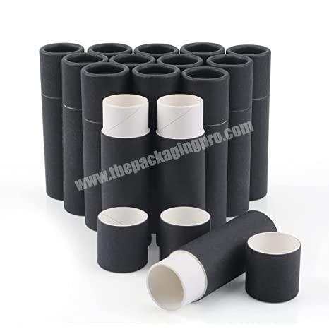 Natural deodorant cylinder packaging lipbalm paper container lipstick push up cardboard tube