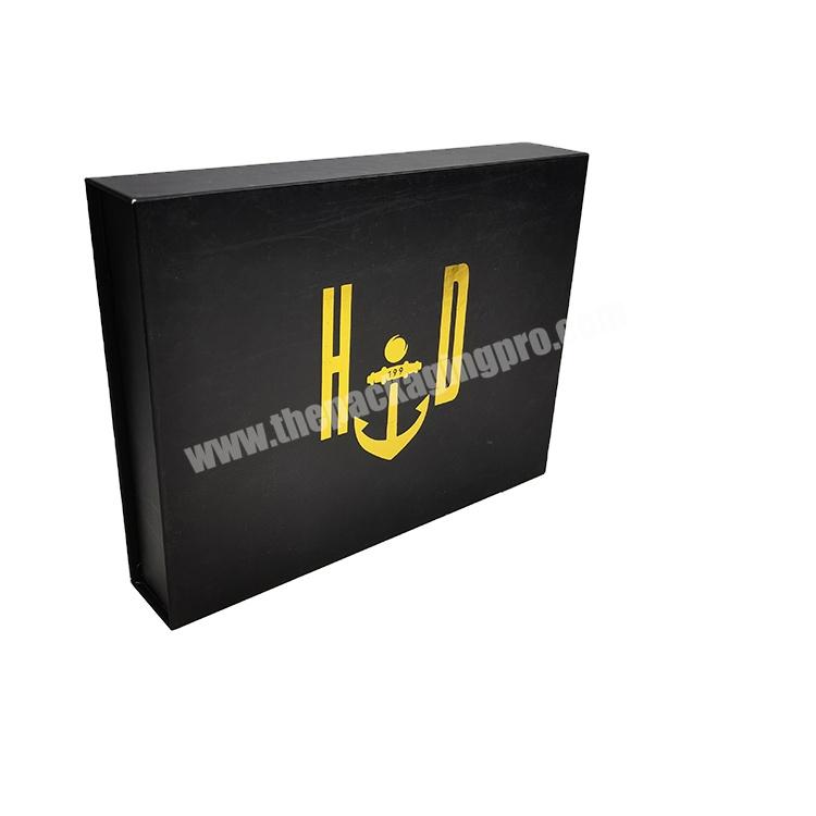 New Arrival Custom Logo Cardboard Paper Box Book Shape  Magnetic Box With Gold Foil