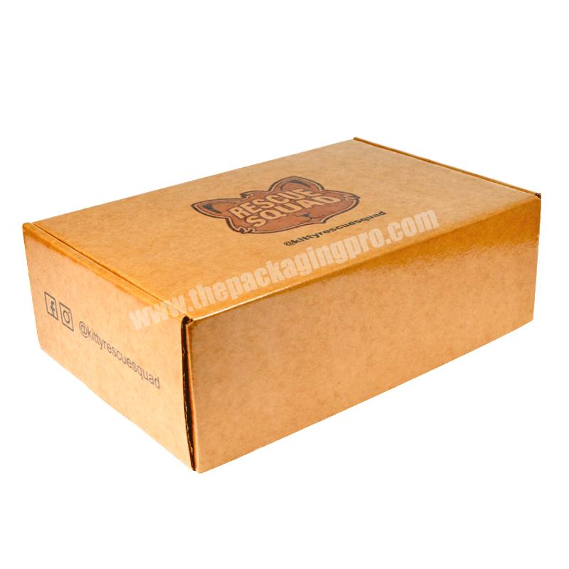 New Arrival High Quality Customized Logo Corrugated Kraft Paper Shipping Box For Gift Packaging With Glossy Lamination