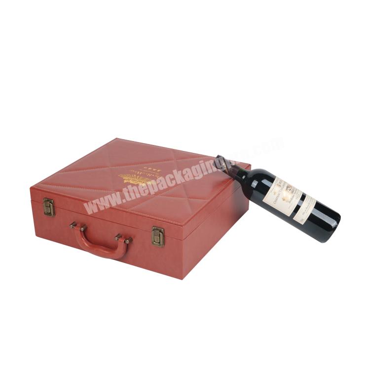 New Arrival High Quality Durable Popular Gift Set Convenient Bottle Gift Box Red Wine Packing Box