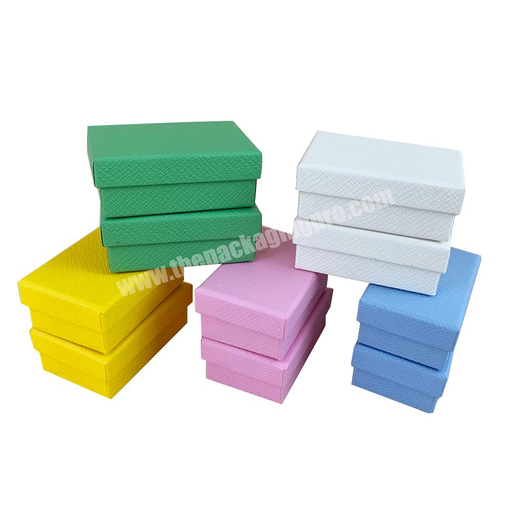 New Design Colorful Small Size Jewelry Packaging Rigid Cardboard Necklace Pendant Jewelry Boxes