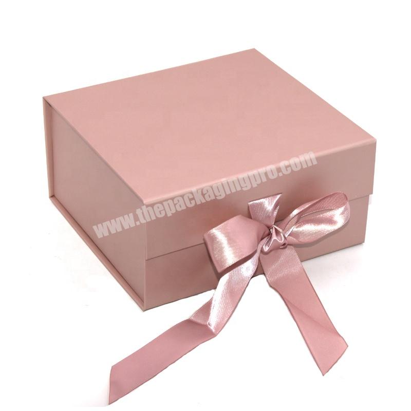 New Design Custom Logo Print Folding Gift Boxes Cosmetic Perfume Bottle Packaging Paper Boxes with Ribbon Bow