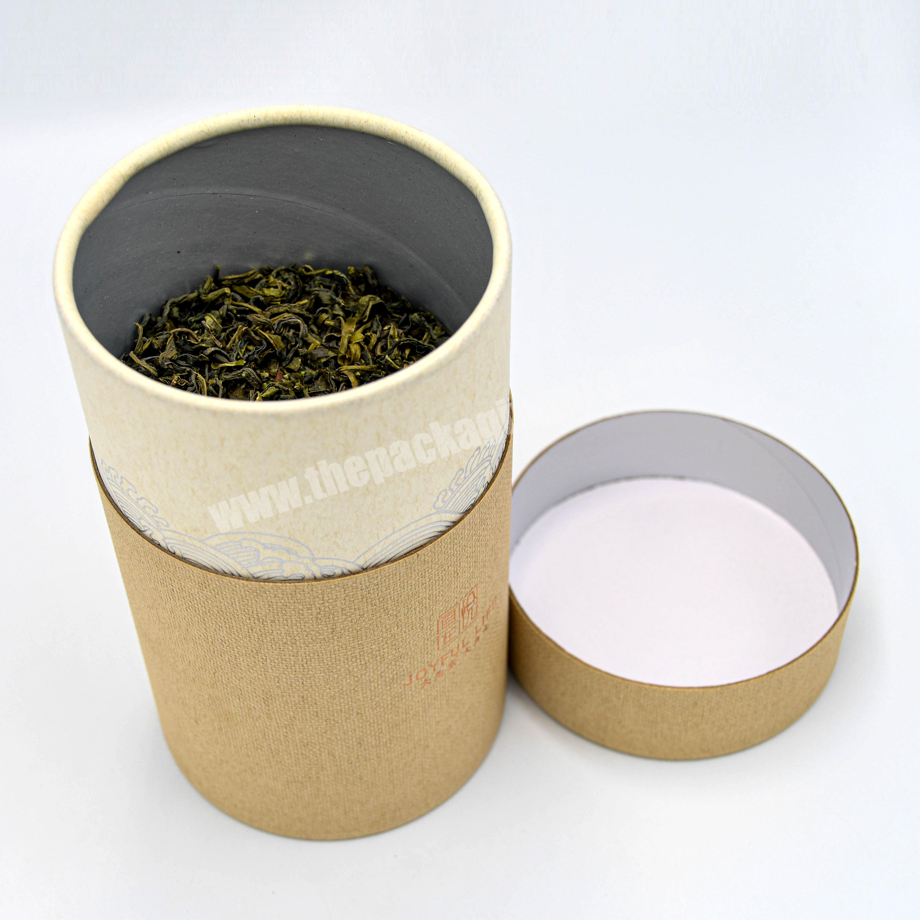 New Design Tea paper tube packaging food grade cardboard cylinder container for tea