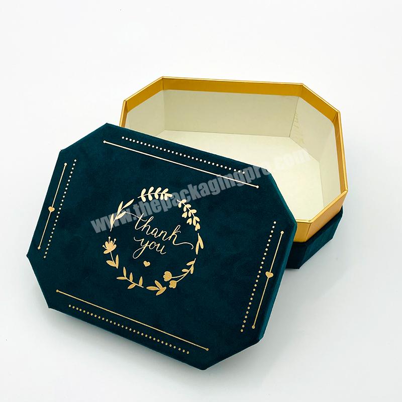 New Design Velvet Perfume Set Boxes Luxury Cosmetics Packaging Gift Paper Box