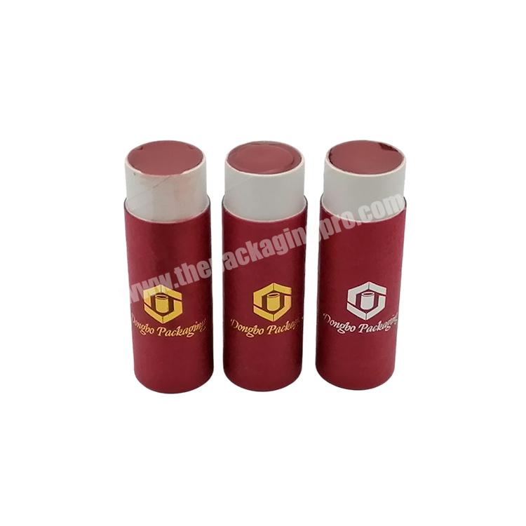 OEM Biodegradable Push Up Empty 7g 14g 0.5oz 25g 60g 75g Lipstick Tubes Diy Paper Lip Balm Container
