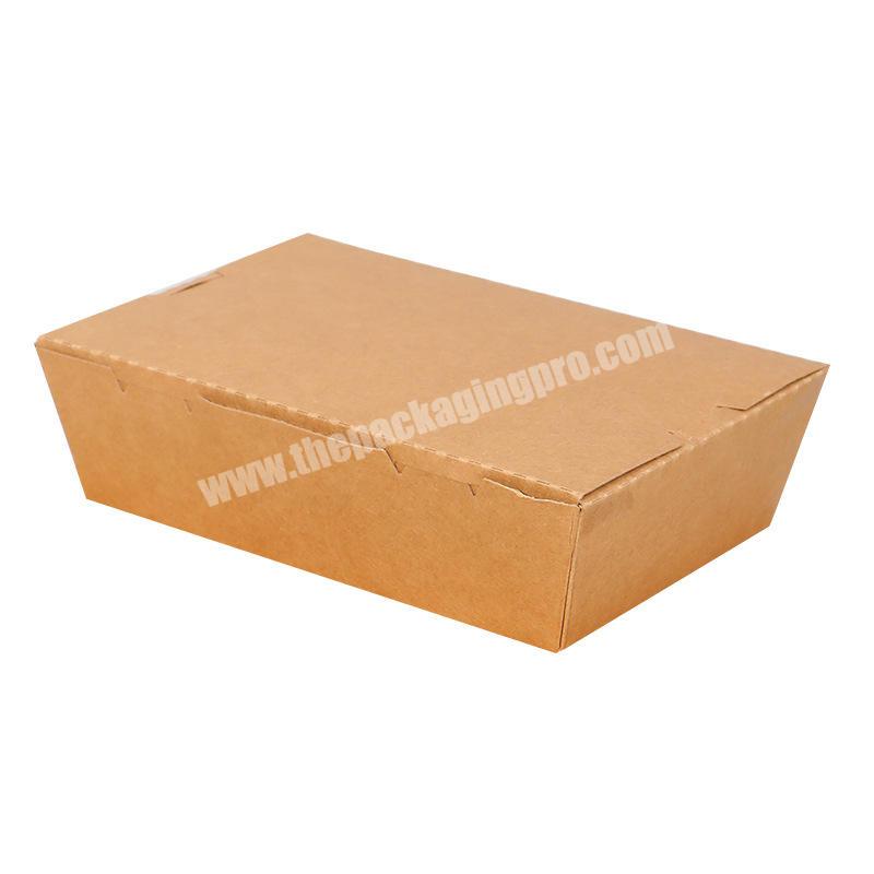 OEM Manufacturer Logo Disposable New Design Food Paper Container Food Grade Lunch Box