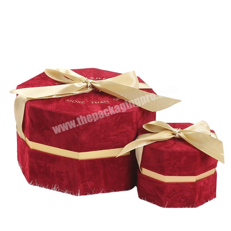 OEM Manufacturer Logo Lid and Base Luxury Ribbon Cardboard Packaging Christmas Gift Paper Box
