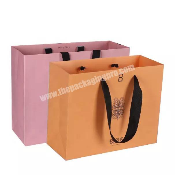OEM Recycled Ladies Carrier WhiteBrownBlackGreenArtKraft Coated Paper Bag Shopping Bag for ClothesApparelGift