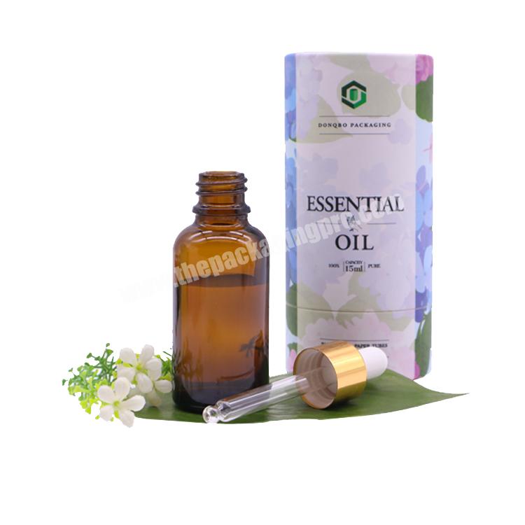 OEM eco-friendly skincare paper art cardboard tube cosmetics bottle packaging  for essential oils