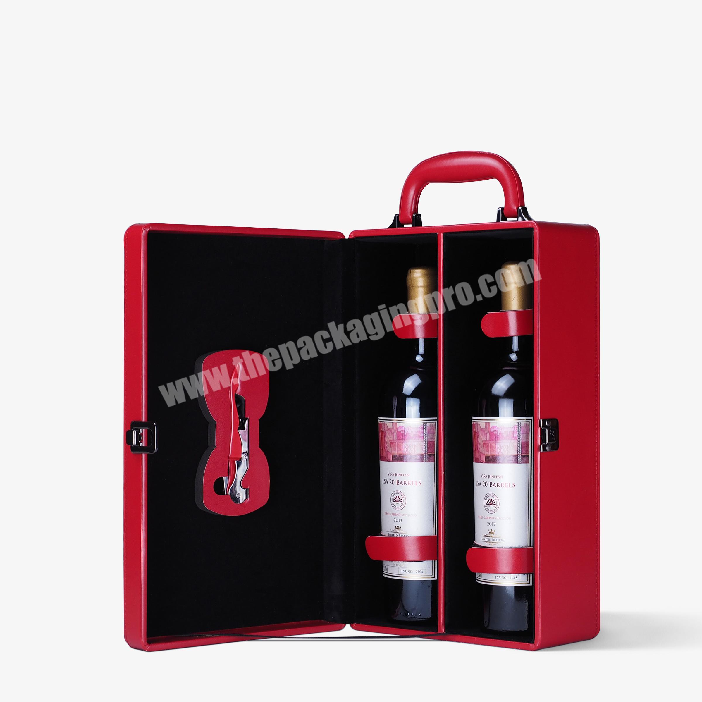 OEM logo red wine gift box wholesale wine boxes hot sale wine gift box packaging