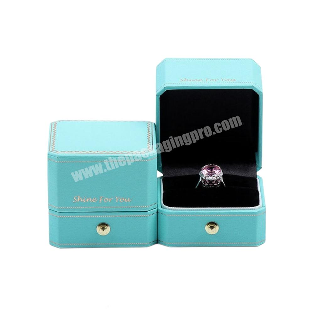 Octagon Jewelry Packaging Box Engagement Wedding Diamond Ring Box High-end Necklace Box