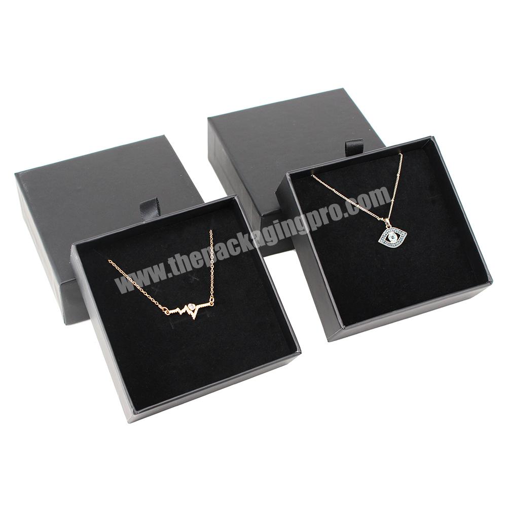 Packaging Ring Boxes Jewelry Pearl Necklace Box Organizer Sets Custom Logo For Jewelry Drawer Box
