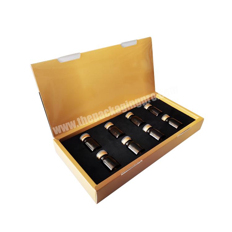Paper Cardboard Cosmetic Packaging Boxes Luxury Glossy Finish Surface Skin Care Product Packaging