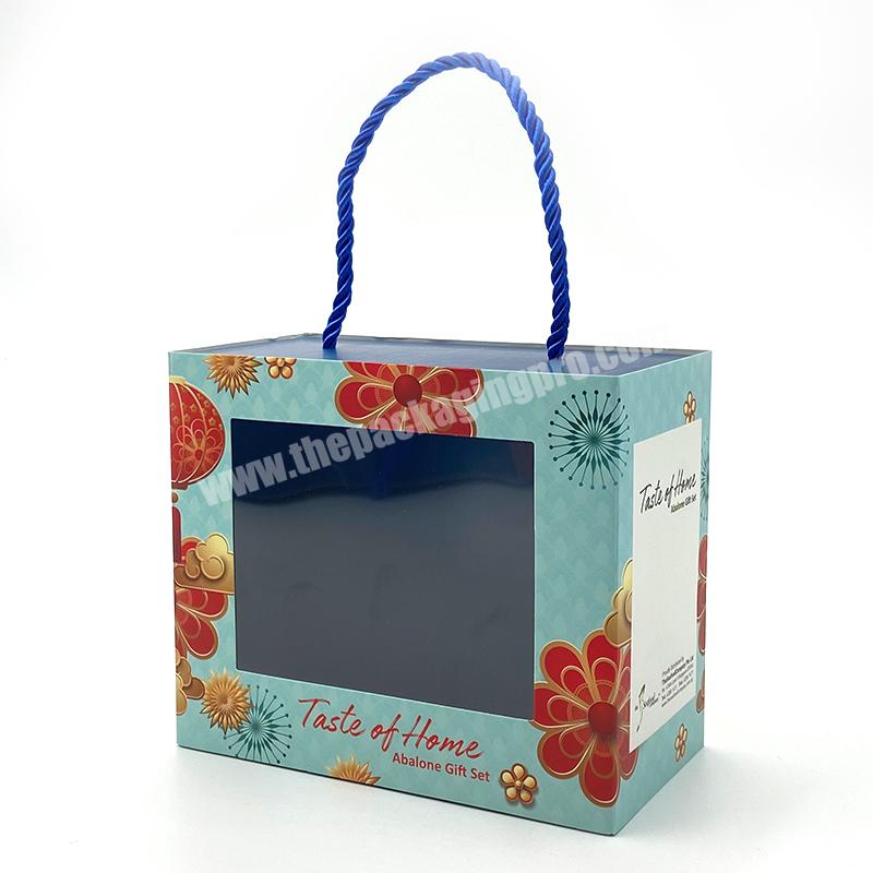 Paper Gift Box Luxury Box With Ribbon Folding Happy Birthday  Gift Box with window