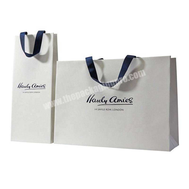 Prestige White Luxury bag with ribbon slot – Coimpack Embalagens, Lda