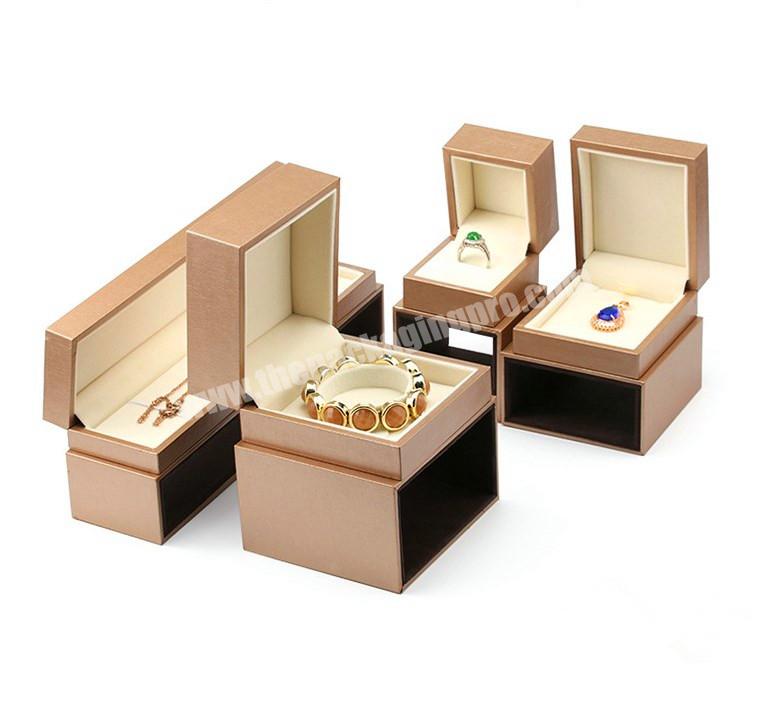 Personalised Custom Logo Printed Leatherette Paper Box Jewelri Gemstone Diamond Jewelry Box