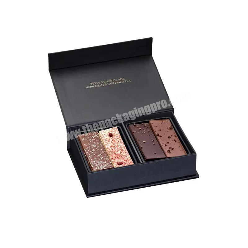 Personalised Gift Chocolate Bar Packaging Box With Tray, Chocolate Box Candy Paper Luxury Handmade Chocolate Praline Bar Box