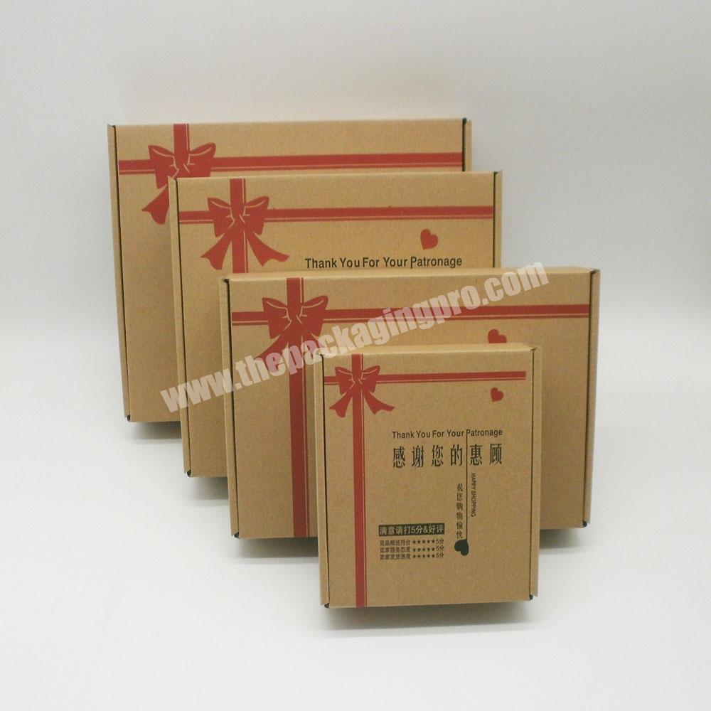 Personalised Kraft Paper Mailer Box Corrugated Paper Shipping Box Apparel Packaging for Electronics Shoes