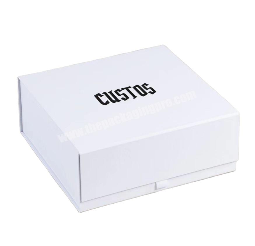 Personalized Magnetic Lid White Gift Box Rigid Packaging Gift Box With Custom Logo