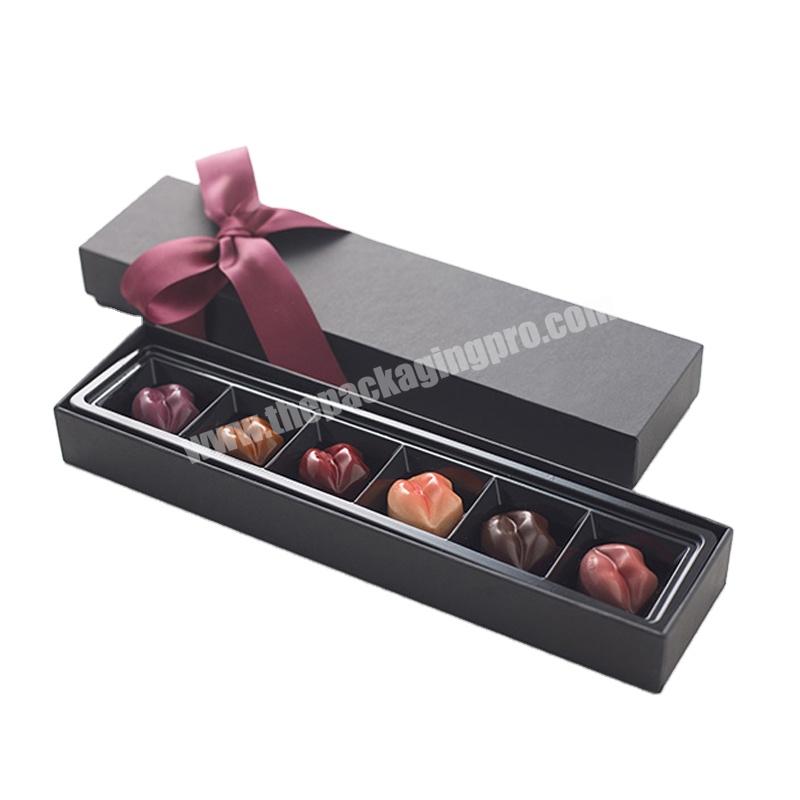 Pretty Elegant Design Chocolates Paper Custom 6pcs Packaging Cardboard Chocolate Luxury Box For Gift