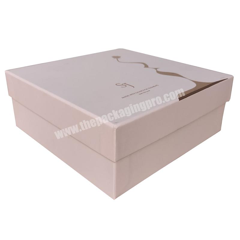 Professional custom lid and bottom hair boxes gift box high quality clothing packaging