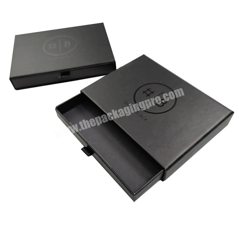 Professional manufacturers custom sales black kraft gift box beautiful black gift box