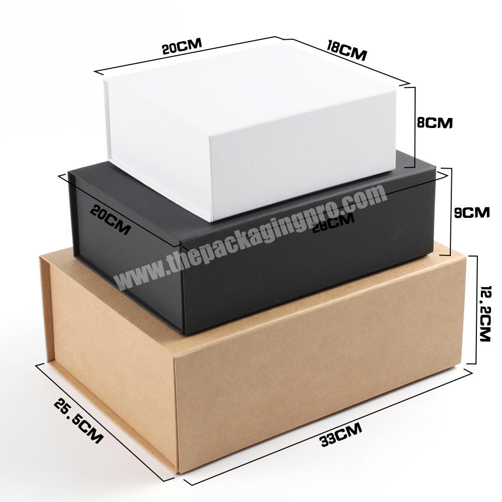 Ready to ship folding packaging gift box magnetic flat boxes wholesale