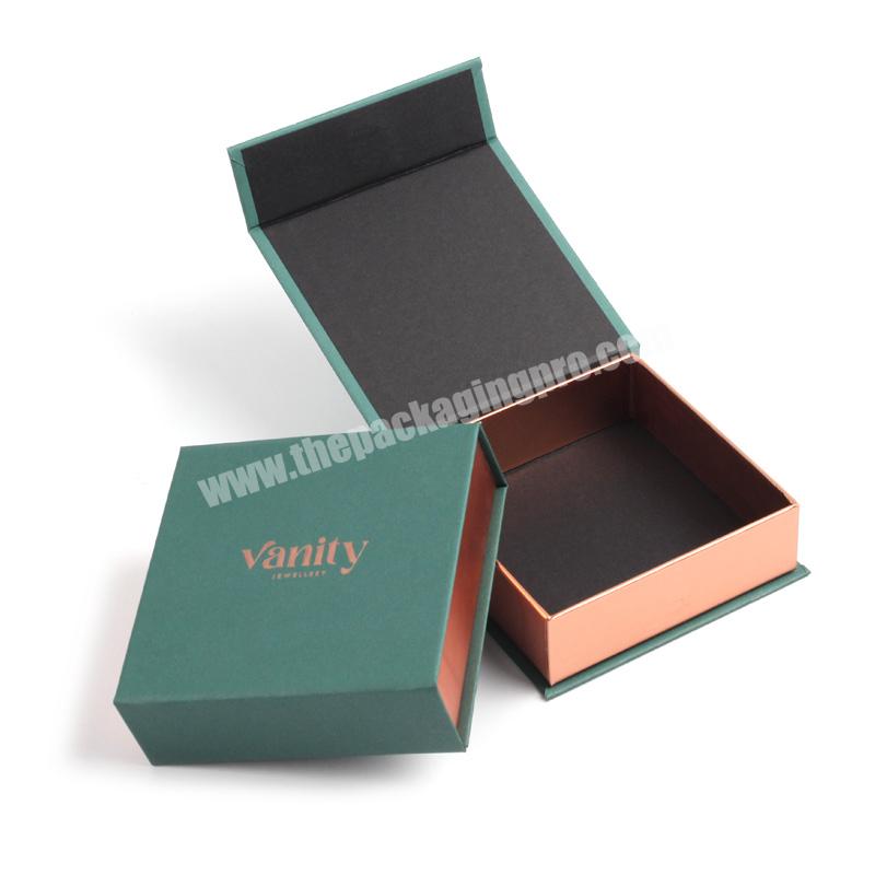 Recyclable Green Kraft Paper Hair Jewelry Package of Rigid Cardboard Materials Body Puncture Jewelry Boxes