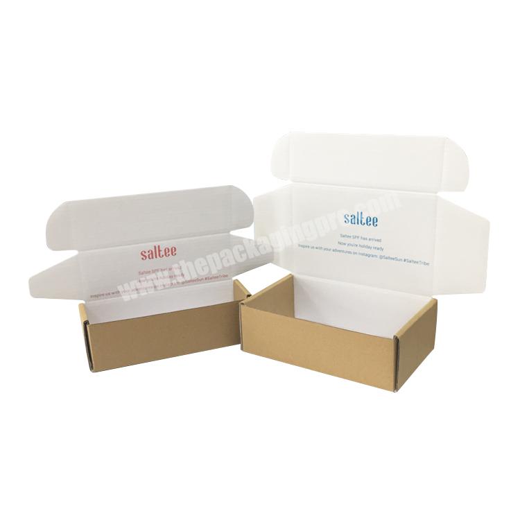 Recyclable Packaging Apparel Underwear Clothing Kraft Cardboard Corrugated Mailer Box for Shipping