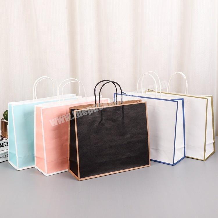 Recycled Cheap Price Kraft Paper Bag Luxury Brand Women Shopping Paper Bags Custom Printed Paper Bag With Your Own Logo