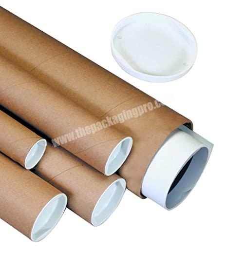 Recycled Paper Art Painting Cylinder Box Long Cardboard Poster Mailing Tube Packaging
